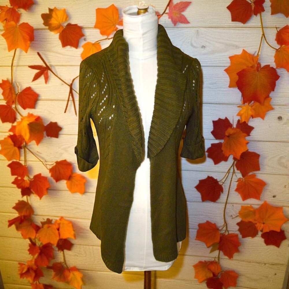 Vintage Cardigan by Decree  S - Olive